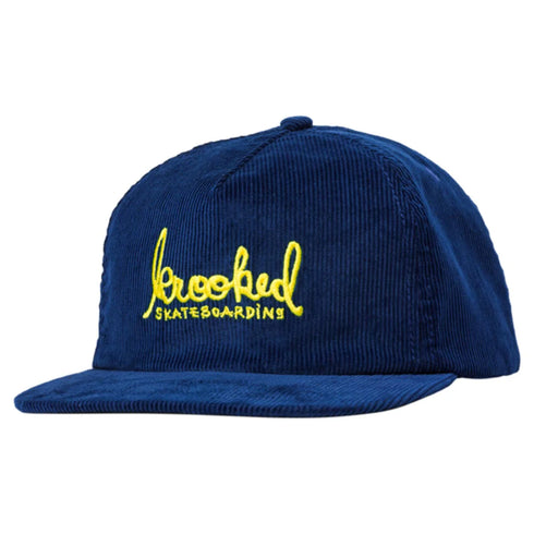 Krooked - Skript Snapback Hat (Blue)
